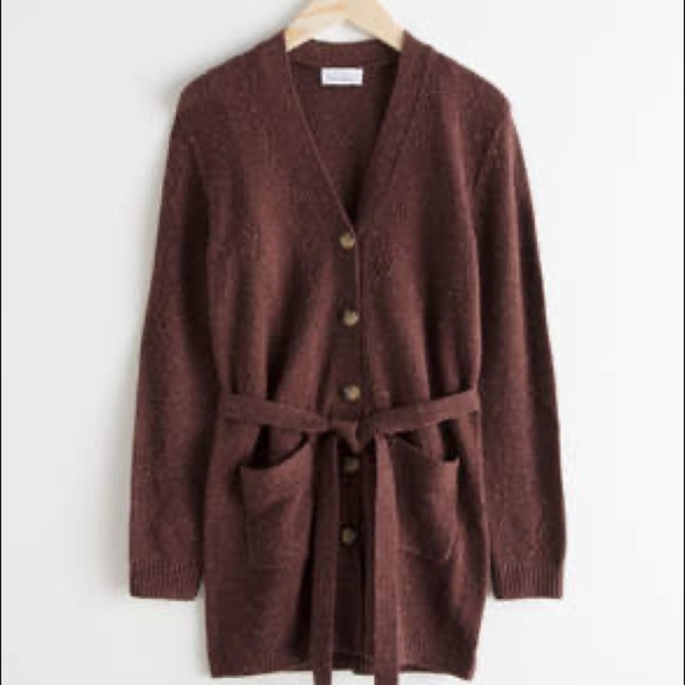 & Other Stories Zig Zag Cardigan Wrap sz. M